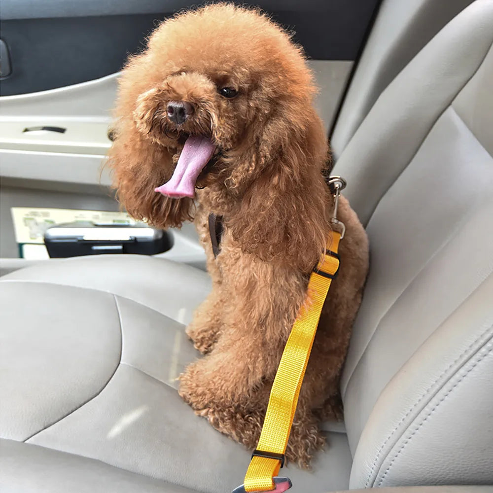 Adjustable Dog Car Safety Belt Pet Vehicle Seat