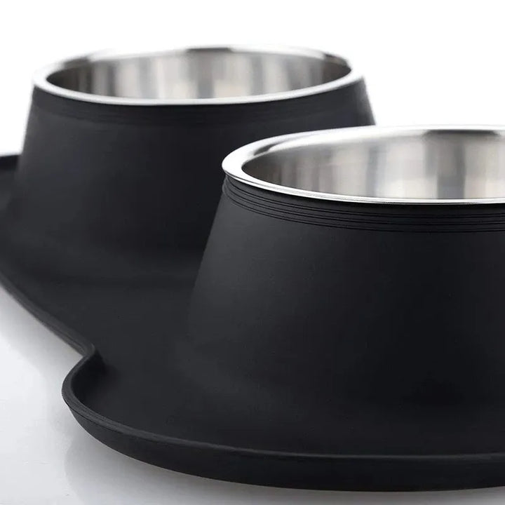 Antislip Double Stainless Steel Food Bowl