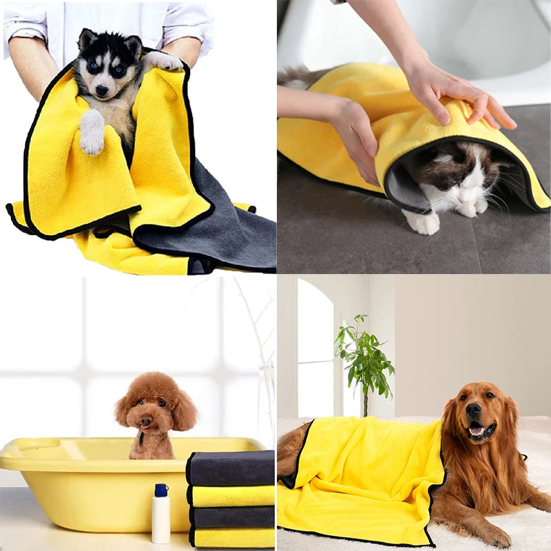 Quick-drying Dog Soft Fiber Towel
