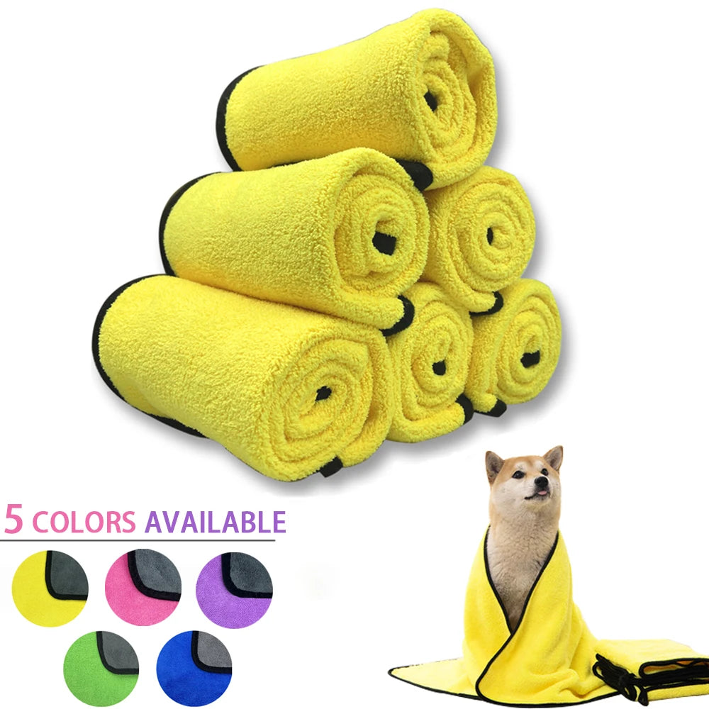 Quick-drying Dog and Cat Towels Pet Bathrobe Dog Accessories