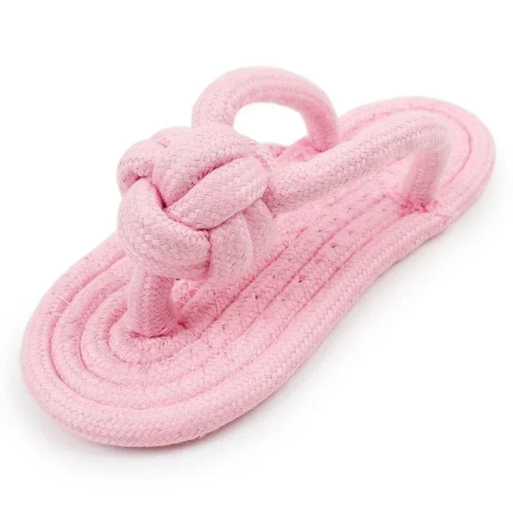 Dog Chewing Cotton Slipper Toy