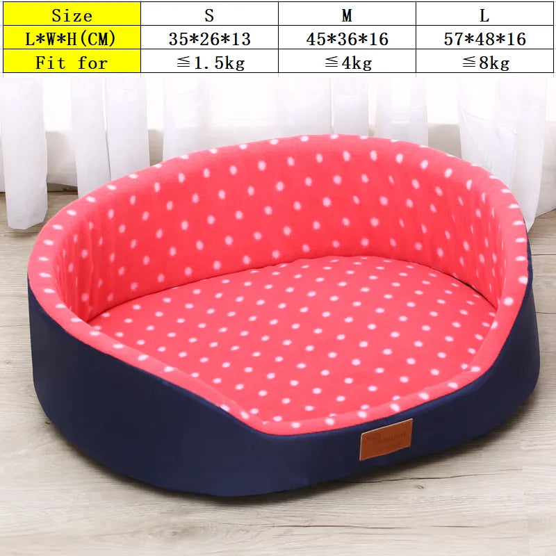 Soft Double-Side Pet Dog Bed