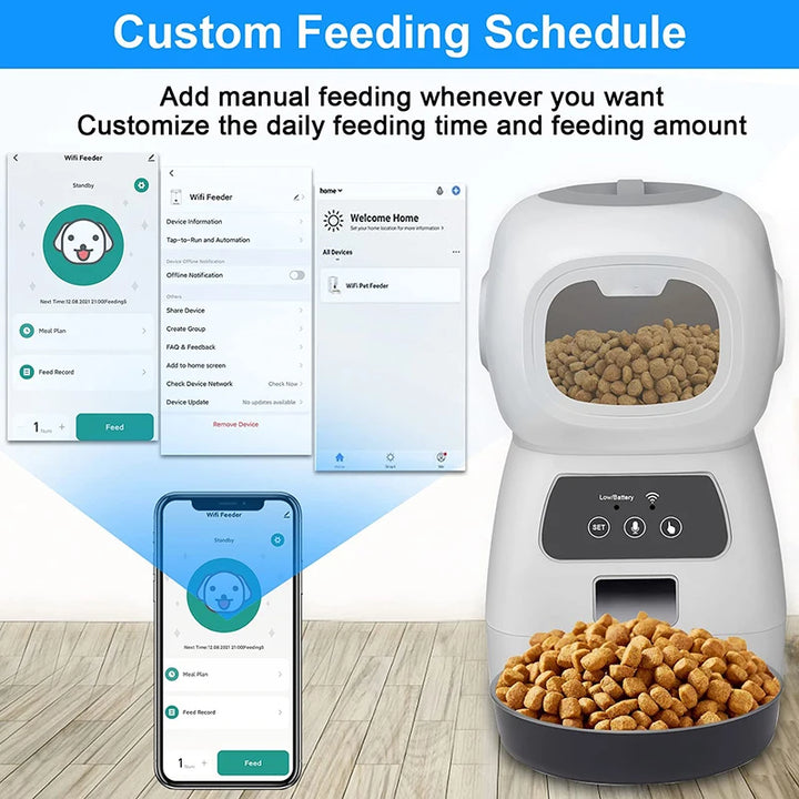 Dog Smart Automatic Food Feeder