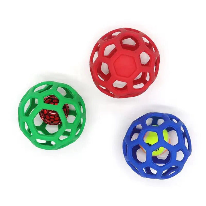 Natural Geometric Ball Pet Dog Toys  