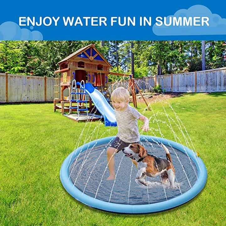 Dog Swimming Pool Water Sprinkler Pad