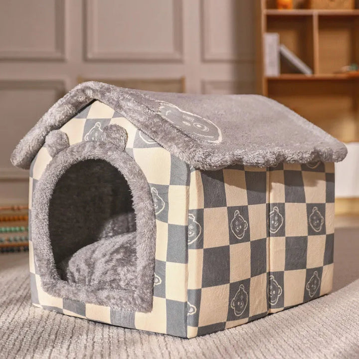 Foldable Dog House Kennel Bed Mat