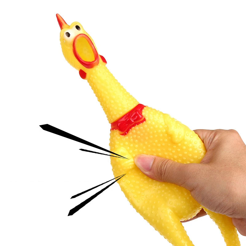 Dog Chicken Squeeze Sound Funny Toy