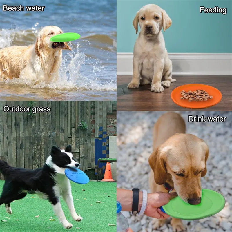 Fashion Pet Dog Silicone Game Frisbeed Dog Toy