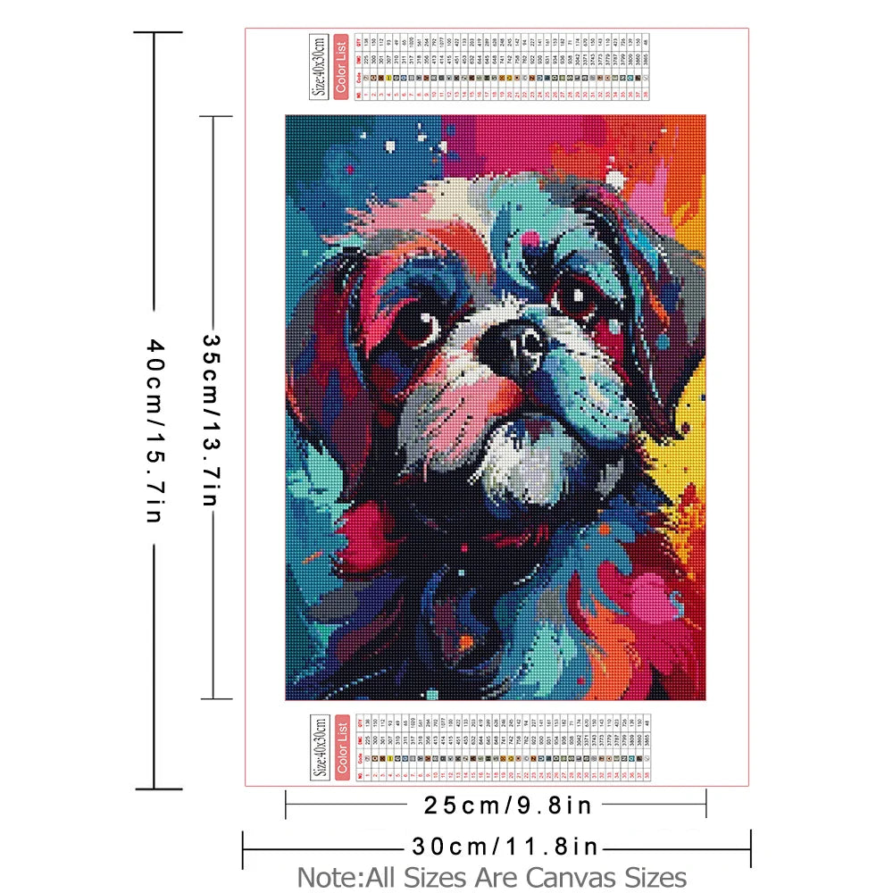 Dog AZQSD Diamond Painting