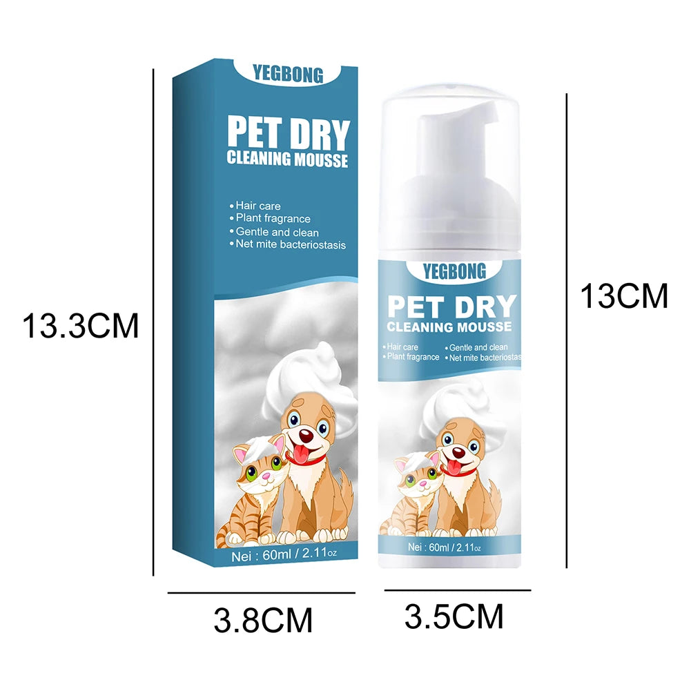 Pet Dry Cleaning Foam Shower Gel