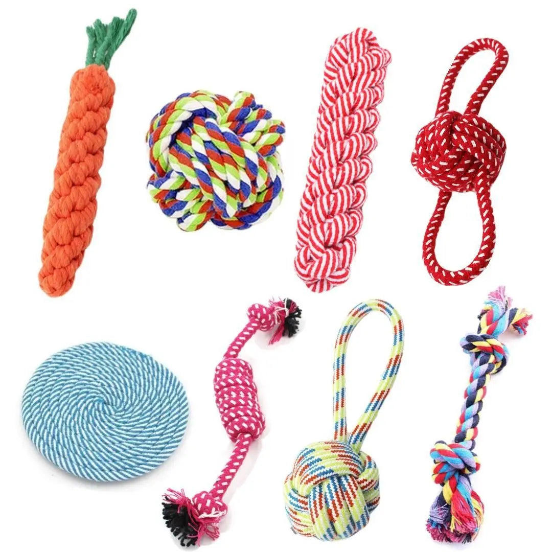 Dog Carrot Knot Rope Teeth Chew Toy